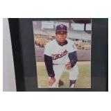 Framed Rod Carew Photo and Cards