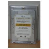 2020 Topps Definitive Rod Carew Autographed Jersey Patch Baseball Card