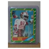 1986 Topps Jerry Rice Rookie Football Card