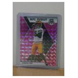 2020 Panini Mosaic Jordan Love Pink Camo Parallel Rookie Football Card