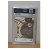 2023 Select DeVon Achane Die Cut Red/Yellow Prizm Rookie Football Card - PSA 10