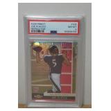 2008 Topps Finest Joe Flacco Refractor Rookie Football Card - PSA 8