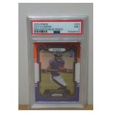 2023 Prizm Zay Flowers Red/White/Blue Prizm Rookie Football Card - PSA 9