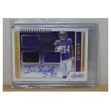 2019 Panini Absolute Irv Smith Jr Autographed Rookie Jersey Football Card