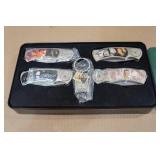 John Wayne 5-Piece Collection Set - Pocket Knives and Keychain