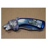Franklin Mint Call of the North Wolf Collectors Knife