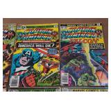 *8* Marvel Captain America Comic Books