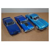 *3* Car Replicas - 1:24 Scale Chevelle SS & Camaro, 1:18 Scale Corvette