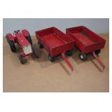 Ertl International Farmall Tractor and Wagons 1:16 Scale Replica
