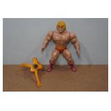 Vintage 1981 Masters of the Universe He-Man Action Figure and Chest Shield