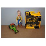 Assorted Collectibles - Sheriff Woody, Tractors, Car