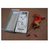 Vintage Look Tin Litho Climbing Monkey