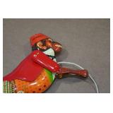 Vintage Look Tin Litho Climbing Monkey