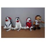 *4* Minnesota Twins Plush Memorabilia - Bullseye & Mascot