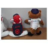 *4* Minnesota Twins Plush Memorabilia - Bullseye & Mascot