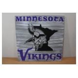 Minnesota Vikings Wooden Sign