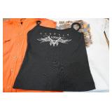 Assorted Biker Tops - XL Vest, Large Tank Top, Medium Long Sleeve