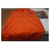 Assorted Biker Tops - XL Vest, Large Tank Top, Medium Long Sleeve