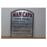 Novelty Raised Metal Sign - Man Cave