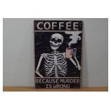 Novelty Metal Sign - Coffee