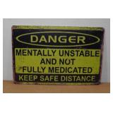 Novelty Metal Sign - Danger