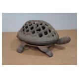 Vintage Cast Iron Turtle Candle Holder