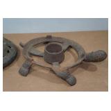 Vintage Cast Iron Turtle Candle Holder