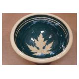 Pearsall Pottery Stoneware Maple Leaf Bowl