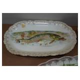 *3* Vintage Wildlife Serving Plates - Bonn Fransant, Germany Porcelain, Sterling China