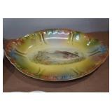 *3* Vintage Wildlife Serving Plates - Bonn Fransant, Germany Porcelain, Sterling China