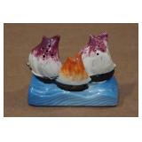 Vintage Bobble Sailboat Salt & Pepper Shaker Set