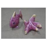 Vintage Salt & Pepper Shaker Set - Star Fish & Fish