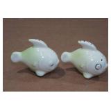 Vintage Blue Fish Salt & Pepper Shaker Set