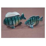 Vintage Cream and Sugar Fish Set