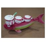 Vintage Salt, Pepper & Sugar Caddy Set