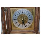 Vintage Solid Oak German Made Carriage Mantle Clock