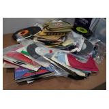 Large Assortment of Vinyl Records - 45s, LP