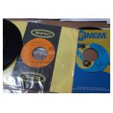 45 Vinyl Records - CCR, Richie, John Denver, Nitty Gritty Dirt Band