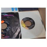 45 Vinyl Records - CCR, Richie, John Denver, Nitty Gritty Dirt Band