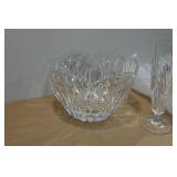 Glass Punch Bowl with 4 Glasses