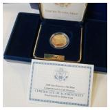 2006 SAN FRANCISCO OLD MINT COMMEMORATIVE AUTHENTIFIED FIVE DOLLAR PROOF COIN  8.359 GRAMS  90% GOLD