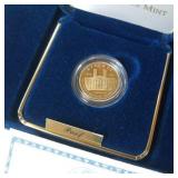 2006 SAN FRANCISCO OLD MINT COMMEMORATIVE AUTHENTIFIED FIVE DOLLAR PROOF COIN  8.359 GRAMS  90% GOLD