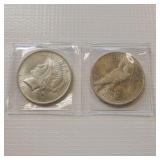PEACE DOLLARs  1923  90% SILVER