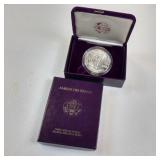 AMERICAN EAGLE 1 0Z SILVER PROOF  IN CASE  EXCELLENT CONDTION
