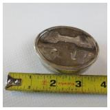 46.5 GRAMS - STERLING SILVER  TIFFANY COLLECTIBLE  SOME DENTING ON TOP COVER