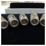 STERLING SILVER SALT AND PEPPER SHAKER COLLECTION  - 5 TOTAL  40 GRAMS STERLING SILVER