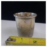 SUPER COOL GIANT THIMBLE SOLID SILVER SHOT GLASS! CHECK THIS OUT!