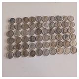 100 TOTAL ROOSEVELT DIMES  90% SILVER  IN VARIOUS CONDTIONS  10 DOLLARS FACE
