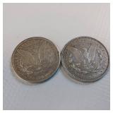 2  MORGAN DOLLARS  - VERY COLLECTIBLE  BOTH DATED 1921