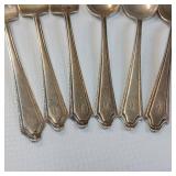 (169 grams total weight) STERLING SILVE FLATWARE SET  3 SOLID SPOONS  3 SOLID SILVER FORKS